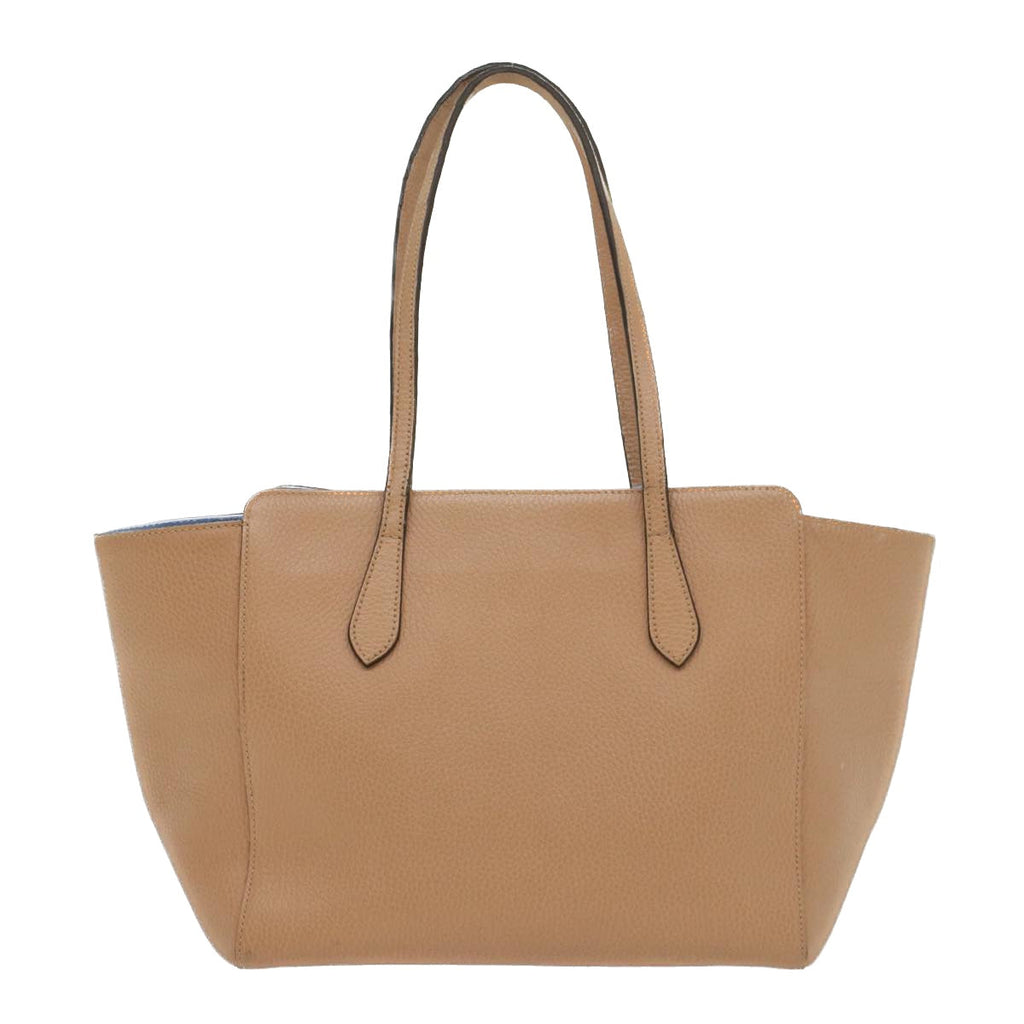 GUCCI Tote Bag Leather Beige 354408 hk837