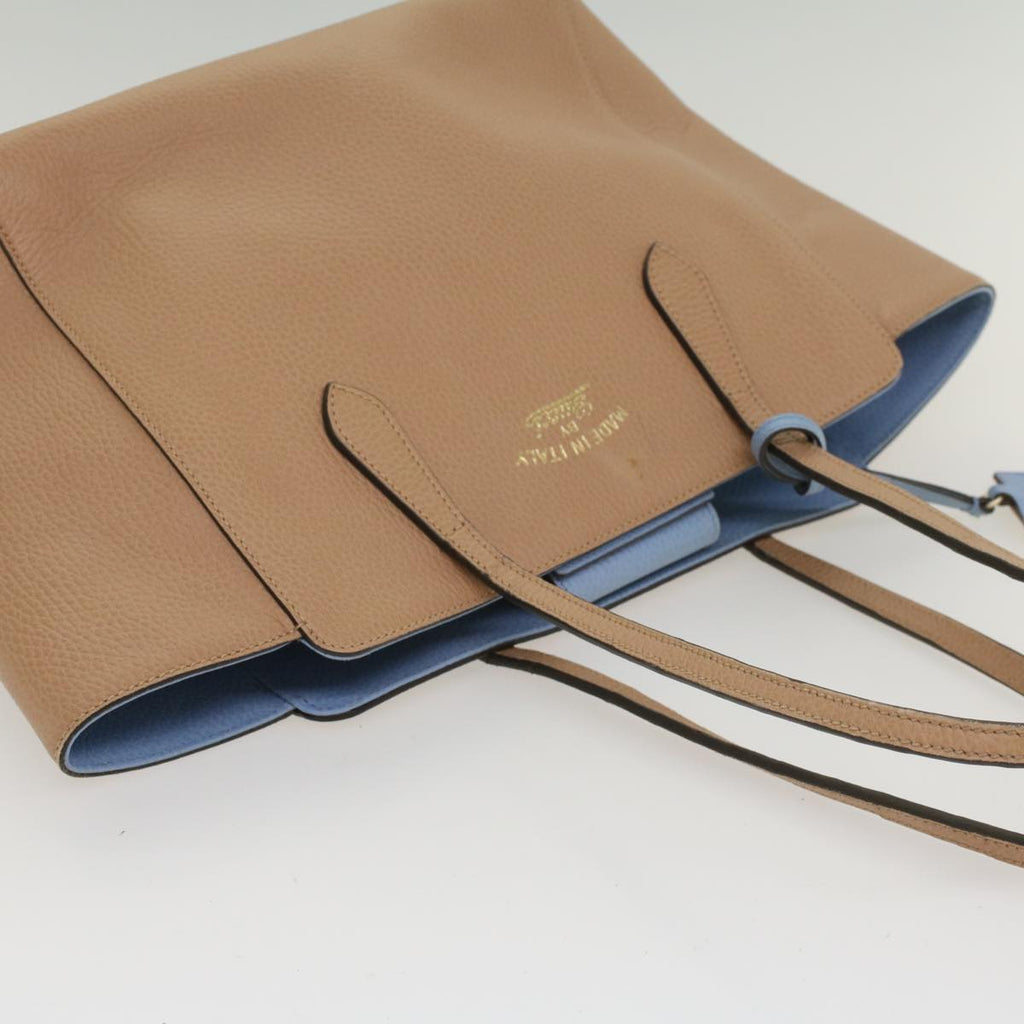 GUCCI Tote Bag Leather Beige 354408 hk837