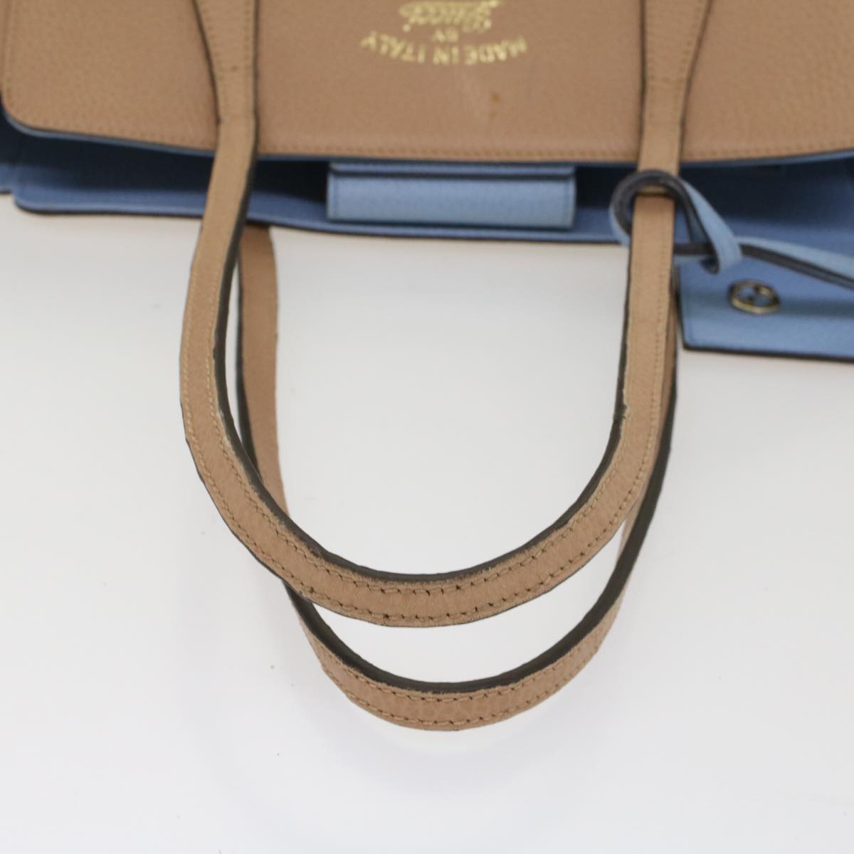 GUCCI Tote Bag Leather Beige 354408 hk837