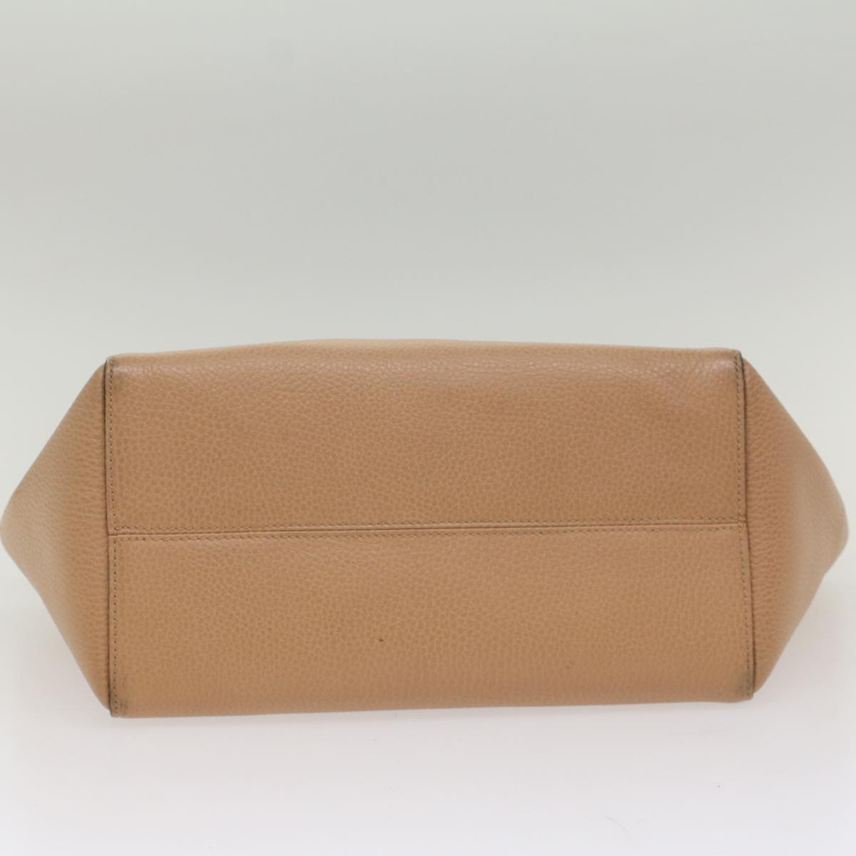 GUCCI Tote Bag Leather Beige 354408 hk837