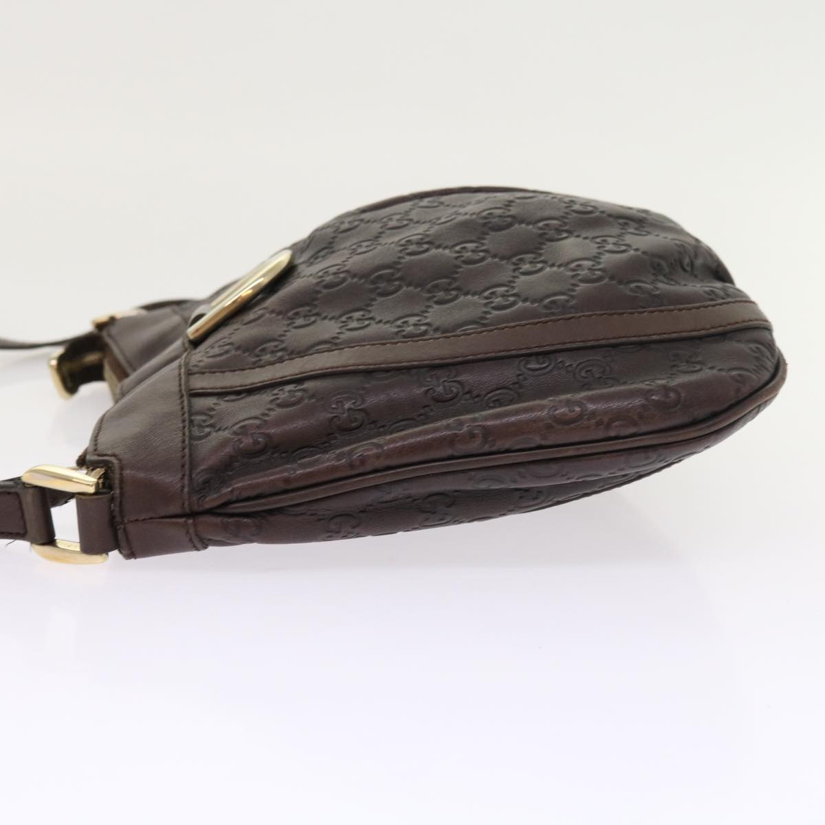GUCCI GG Canvas Guccissima Shoulder Bag Brown 203257 hk853