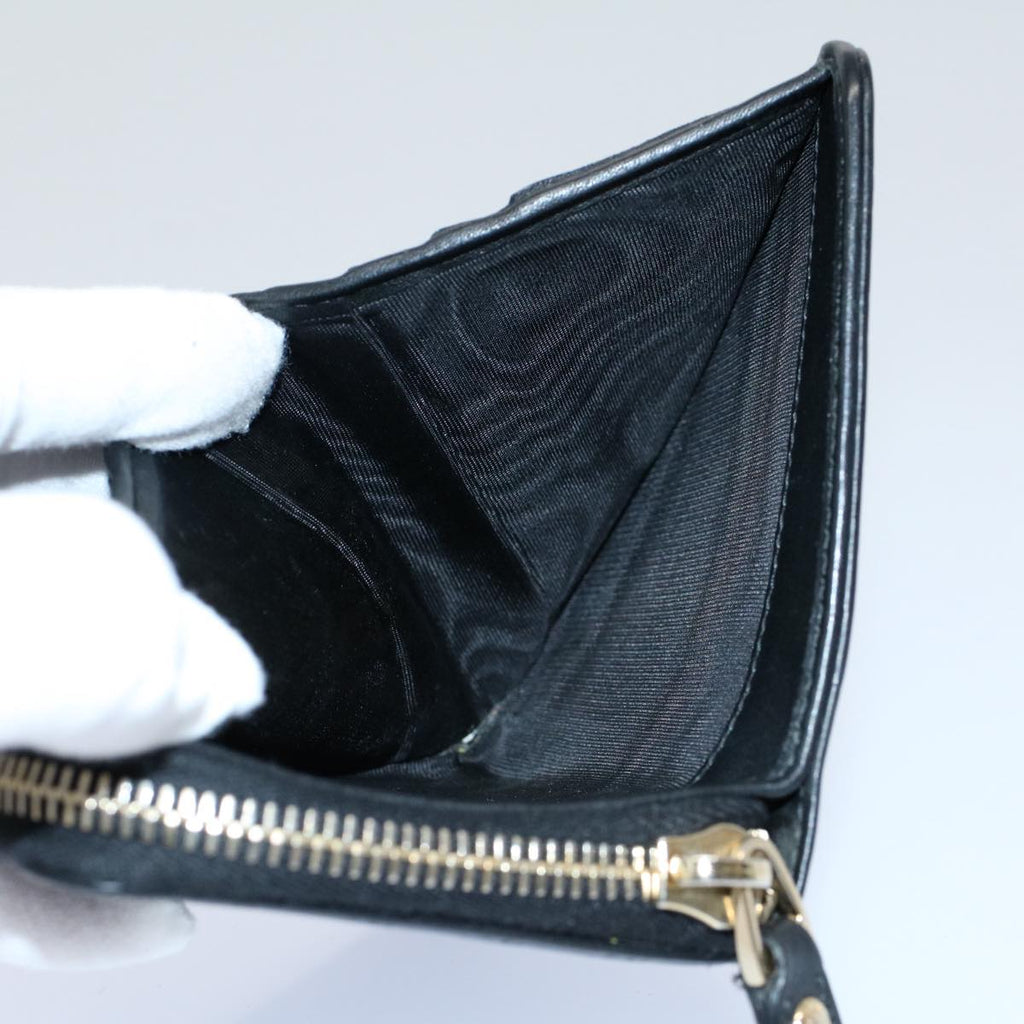 GUCCI Micro GG Canvas Guccissima Wallet Black 449345 525040 hk873