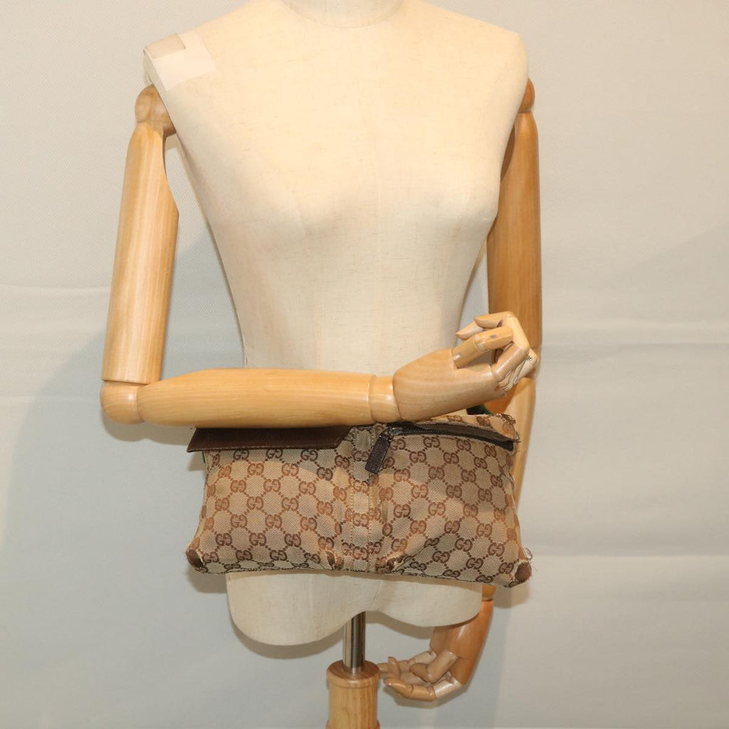 GUCCI GG Canvas Web Sherry Line Waist bag Beige Red Green 28566 hk890
