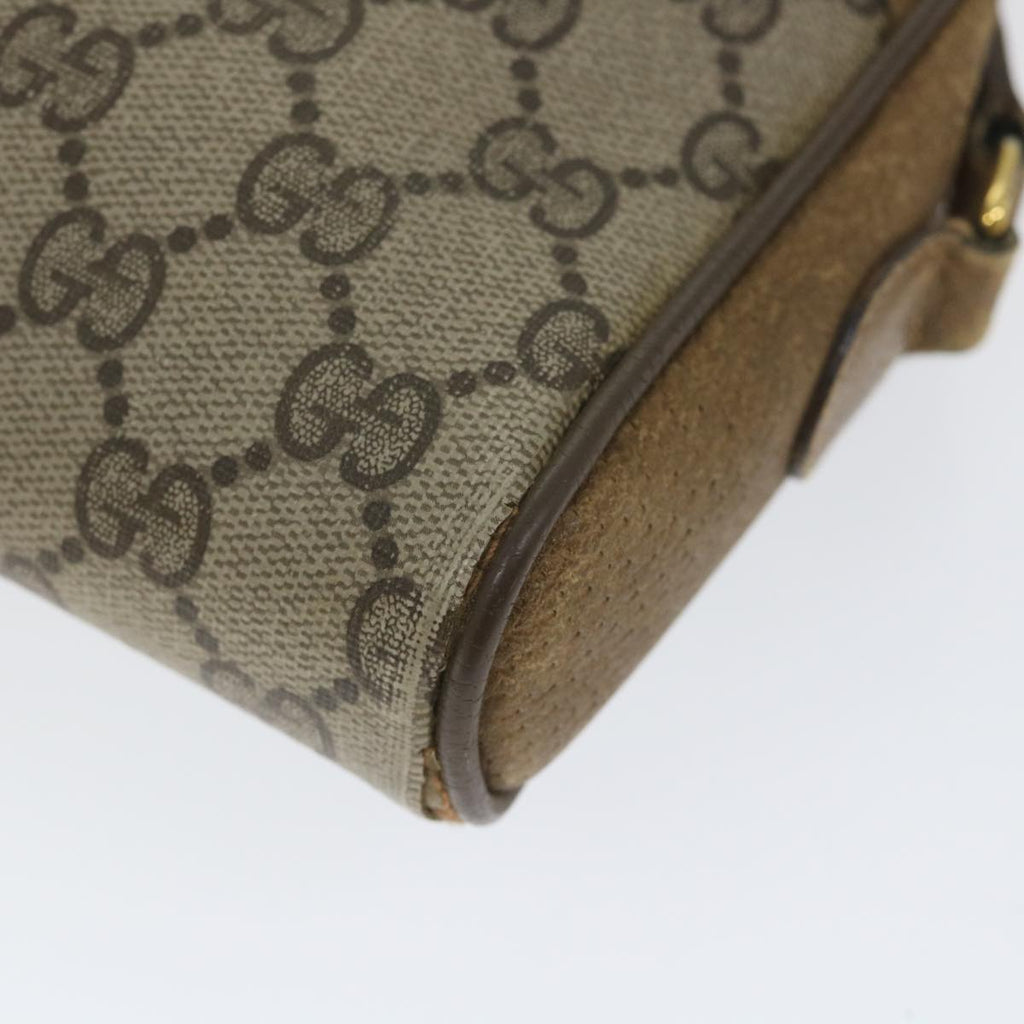 GUCCI GG Supreme Web Sherry Line Shoulder Bag Beige Red 116 02 089 hk891