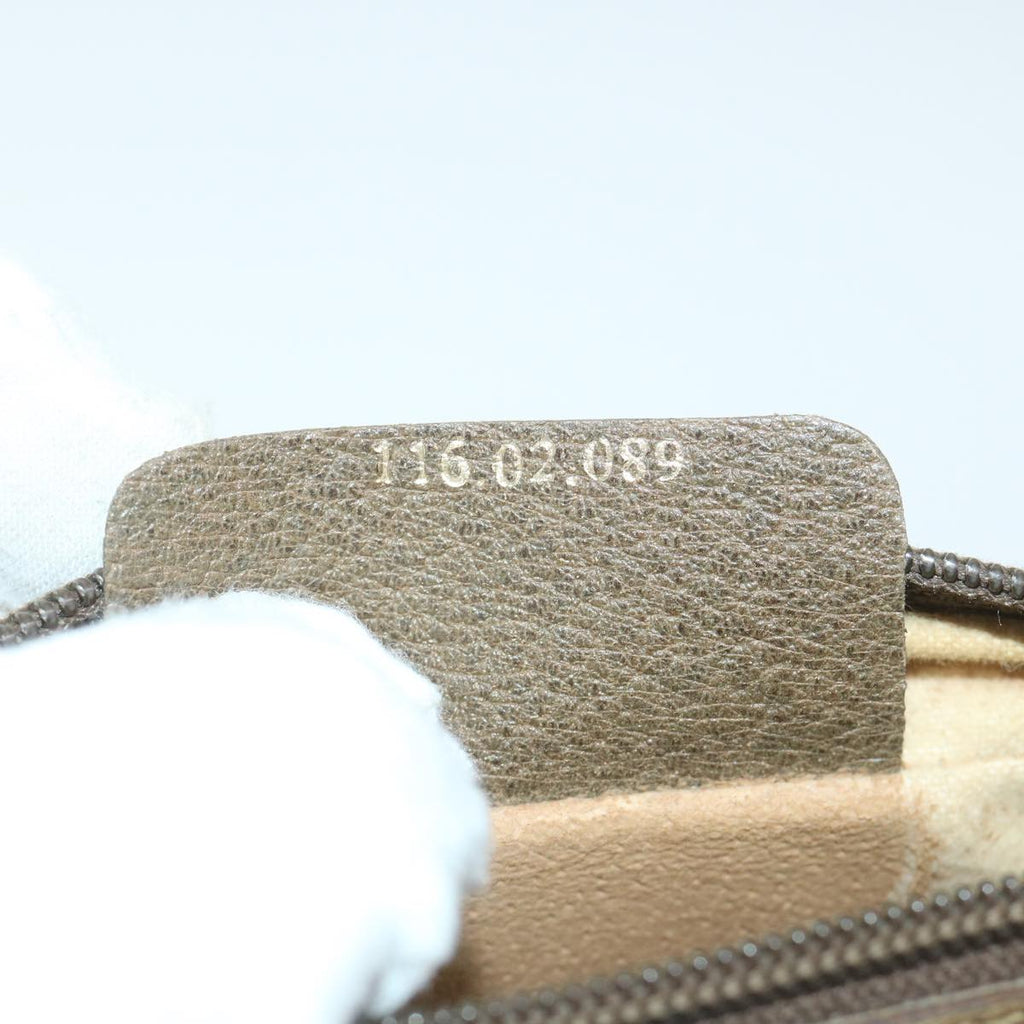 GUCCI GG Supreme Web Sherry Line Shoulder Bag Beige Red 116 02 089 hk891
