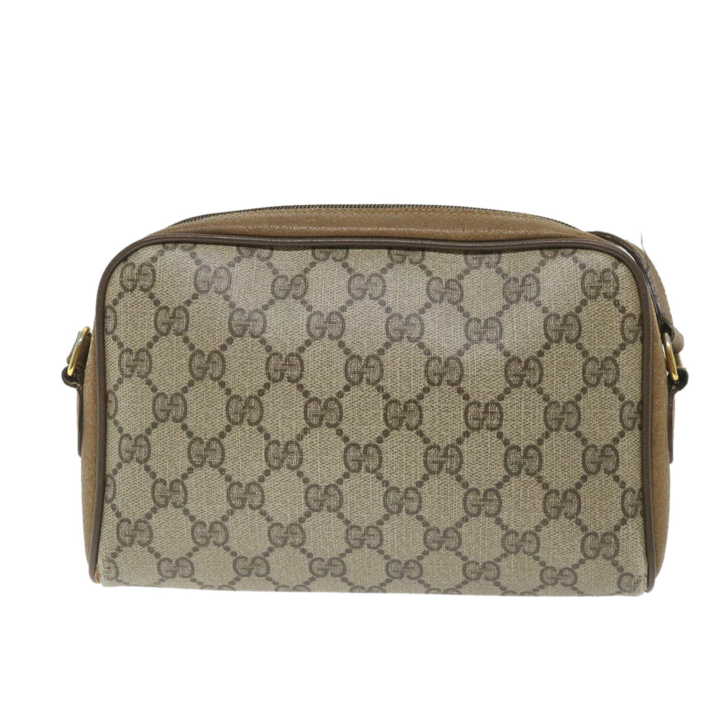 GUCCI GG Supreme Web Sherry Line Shoulder Bag Beige Red 116 02 089 hk891
