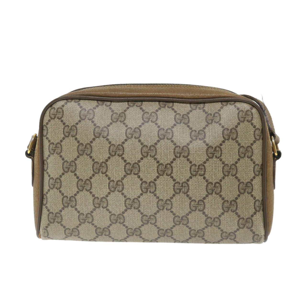 GUCCI GG Supreme Web Sherry Line Shoulder Bag Beige Red 116 02 089 hk891
