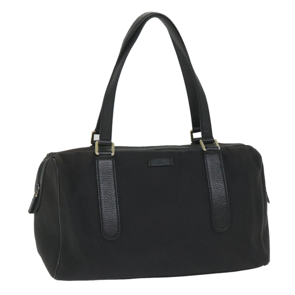 GUCCI Mini Boston Bag Canvas Black 257288 hk894