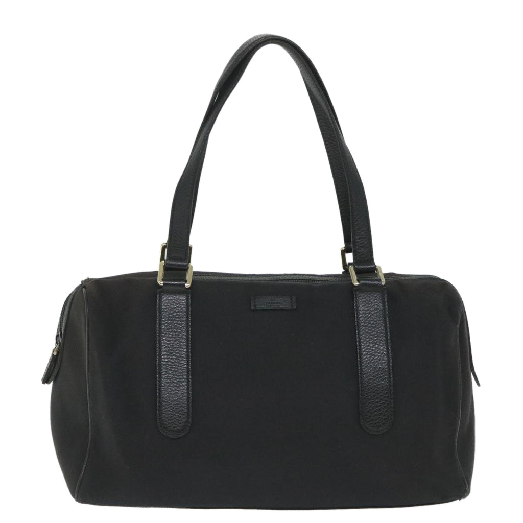 GUCCI Mini Boston Bag Canvas Black 257288 hk894