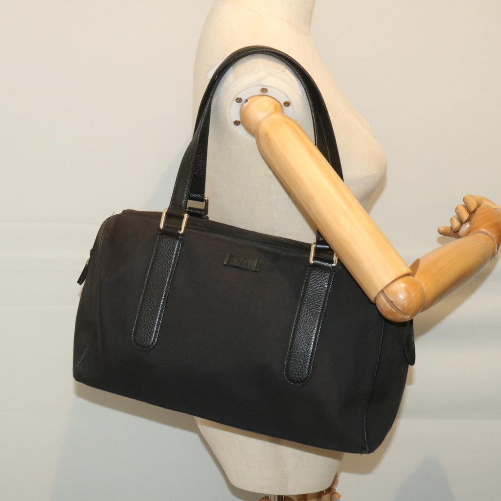 GUCCI Mini Boston Bag Canvas Black 257288 hk894