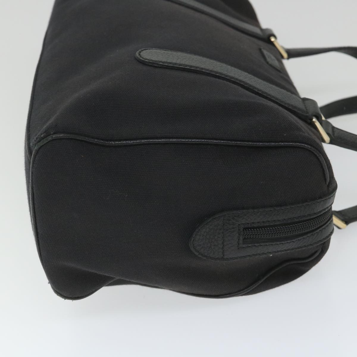 GUCCI Mini Boston Bag Canvas Black 257288 hk894