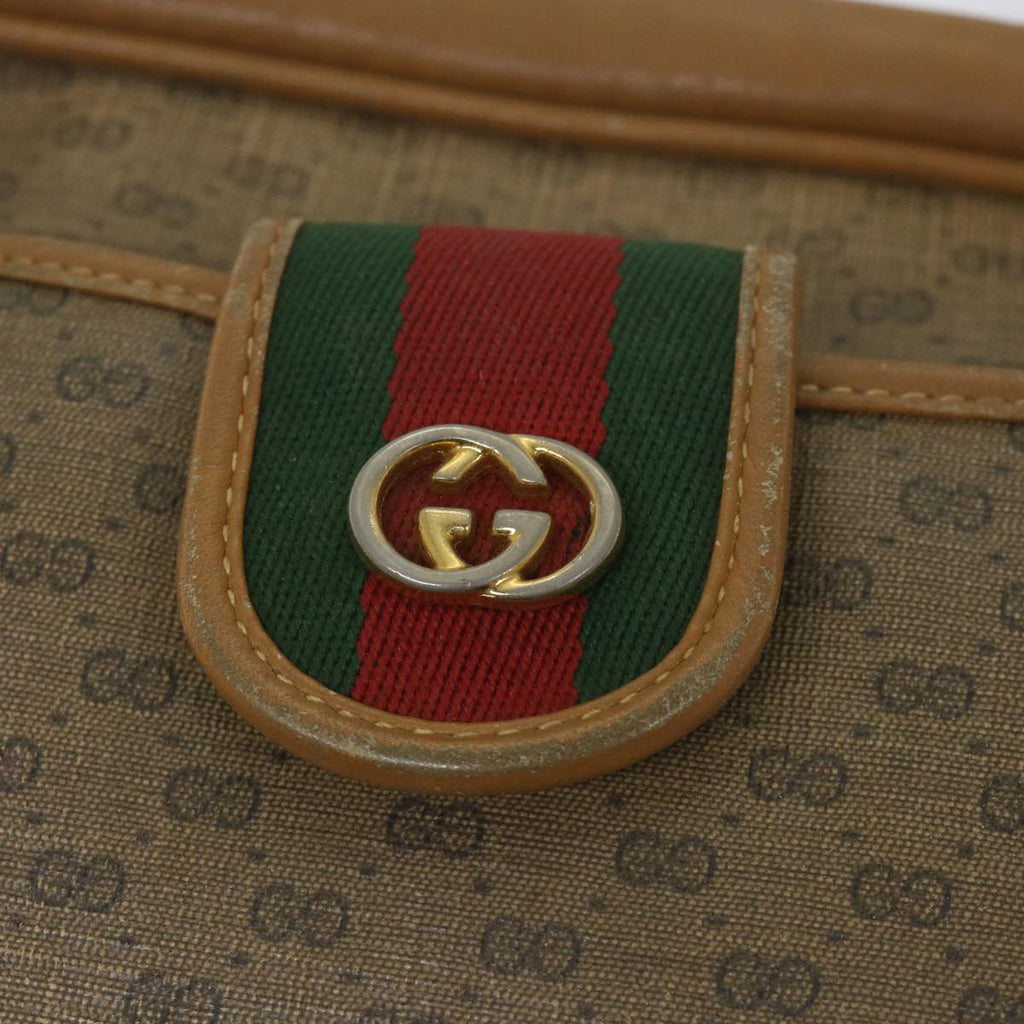 GUCCI Micro GG Supreme Web Sherry Line Shoulder Bag Beige 001 56 0944 hk913
