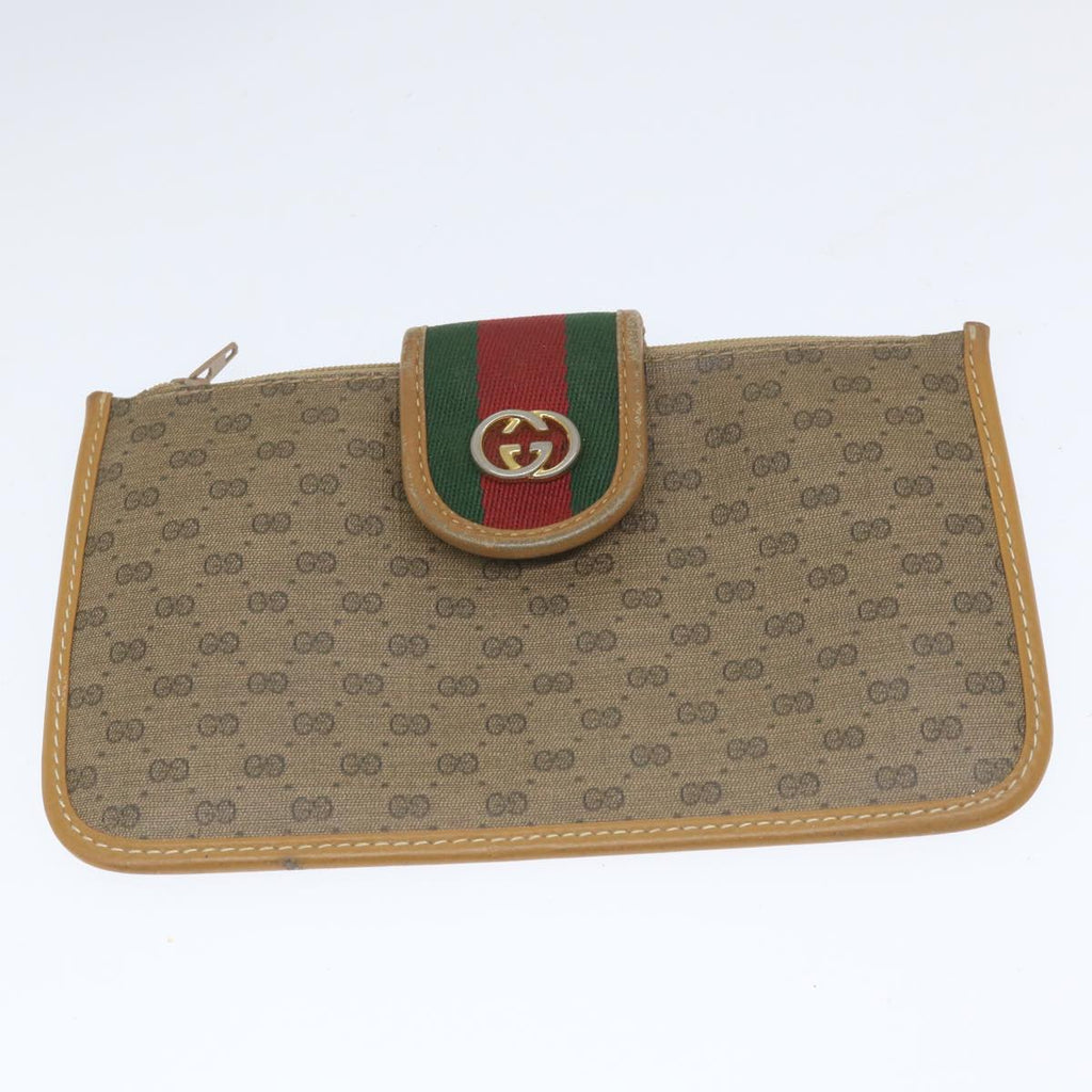 GUCCI Micro GG Supreme Web Sherry Line Shoulder Bag Beige 001 56 0944 hk913
