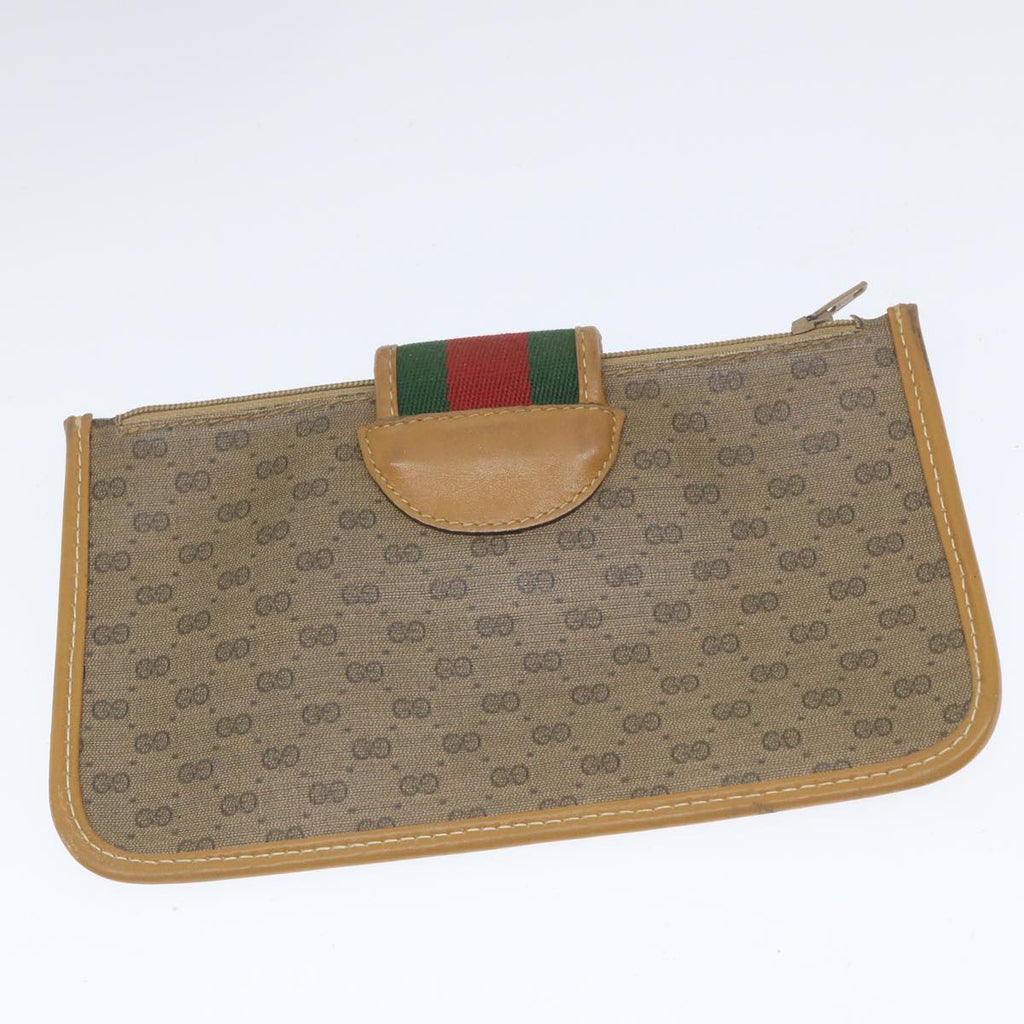 GUCCI Micro GG Supreme Web Sherry Line Shoulder Bag Beige 001 56 0944 hk913
