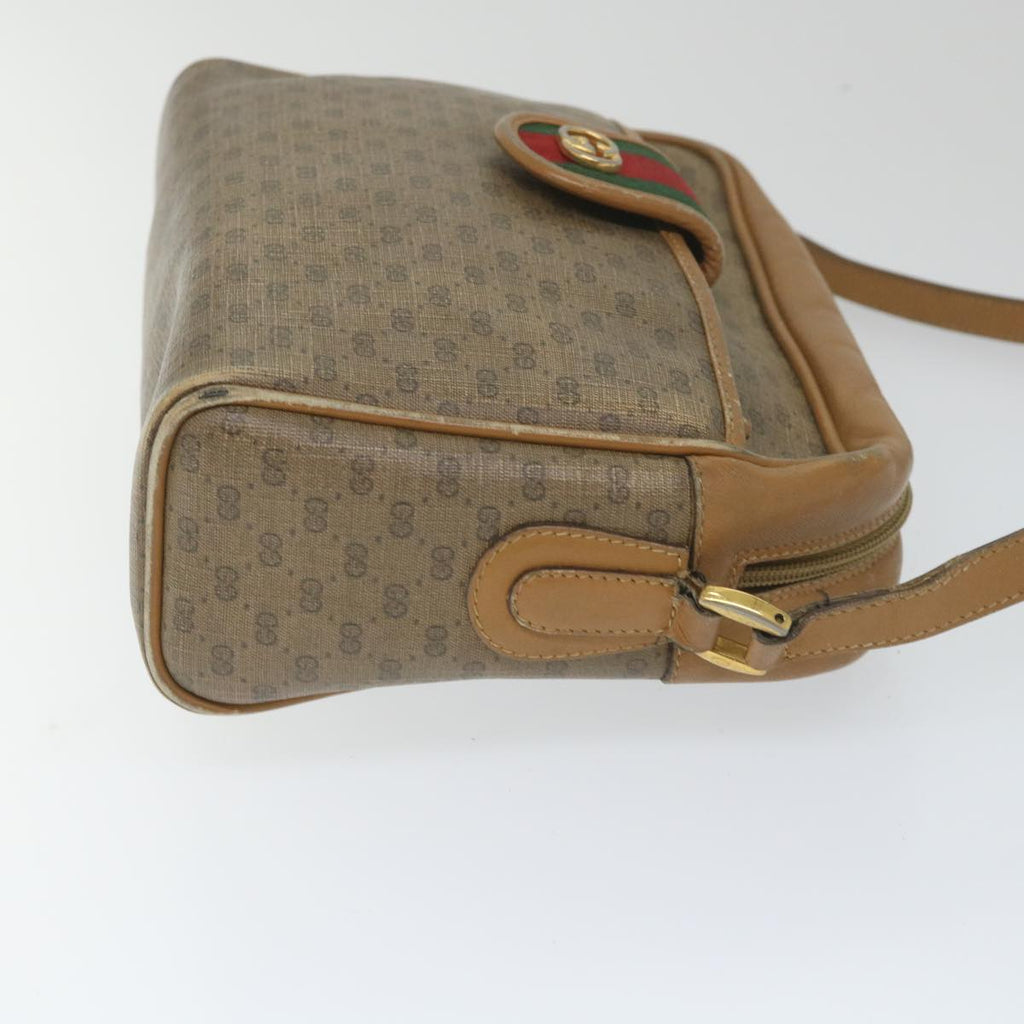 GUCCI Micro GG Supreme Web Sherry Line Shoulder Bag Beige 001 56 0944 hk913
