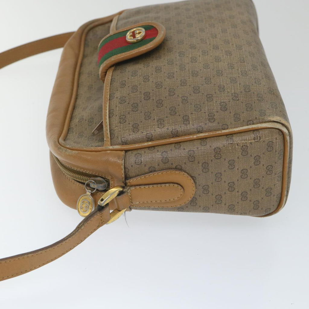 GUCCI Micro GG Supreme Web Sherry Line Shoulder Bag Beige 001 56 0944 hk913