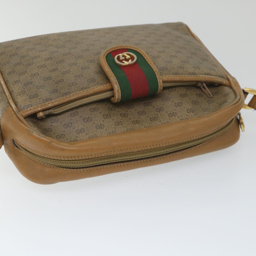 GUCCI Micro GG Supreme Web Sherry Line Shoulder Bag Beige 001 56 0944 hk913