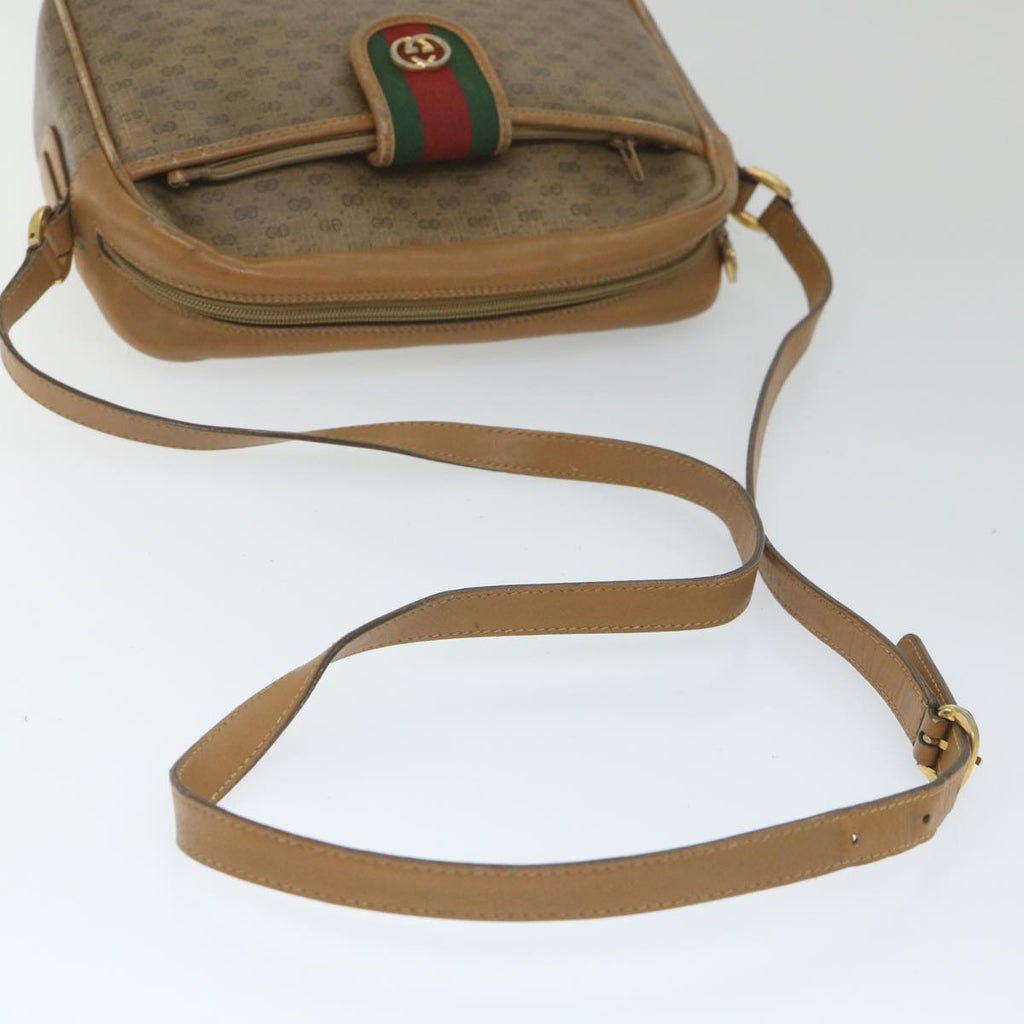 GUCCI Micro GG Supreme Web Sherry Line Shoulder Bag Beige 001 56 0944 hk913