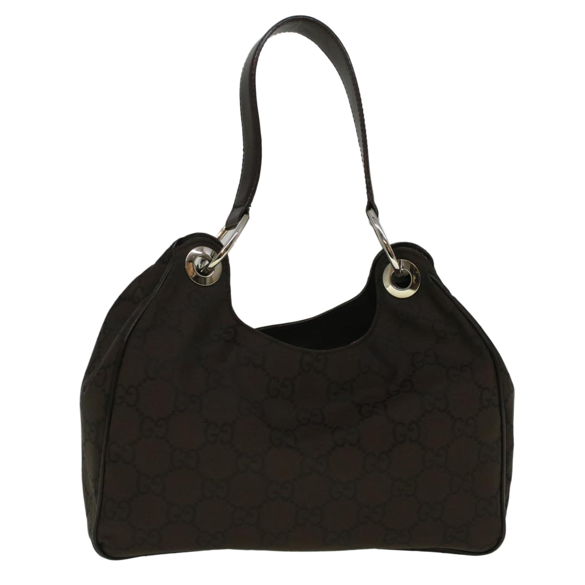 GUCCI GG Canvas Shoulder Bag Brown 257265 hk914