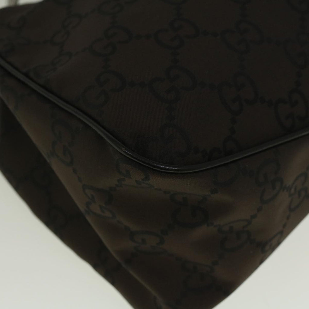 GUCCI GG Canvas Shoulder Bag Brown 257265 hk914