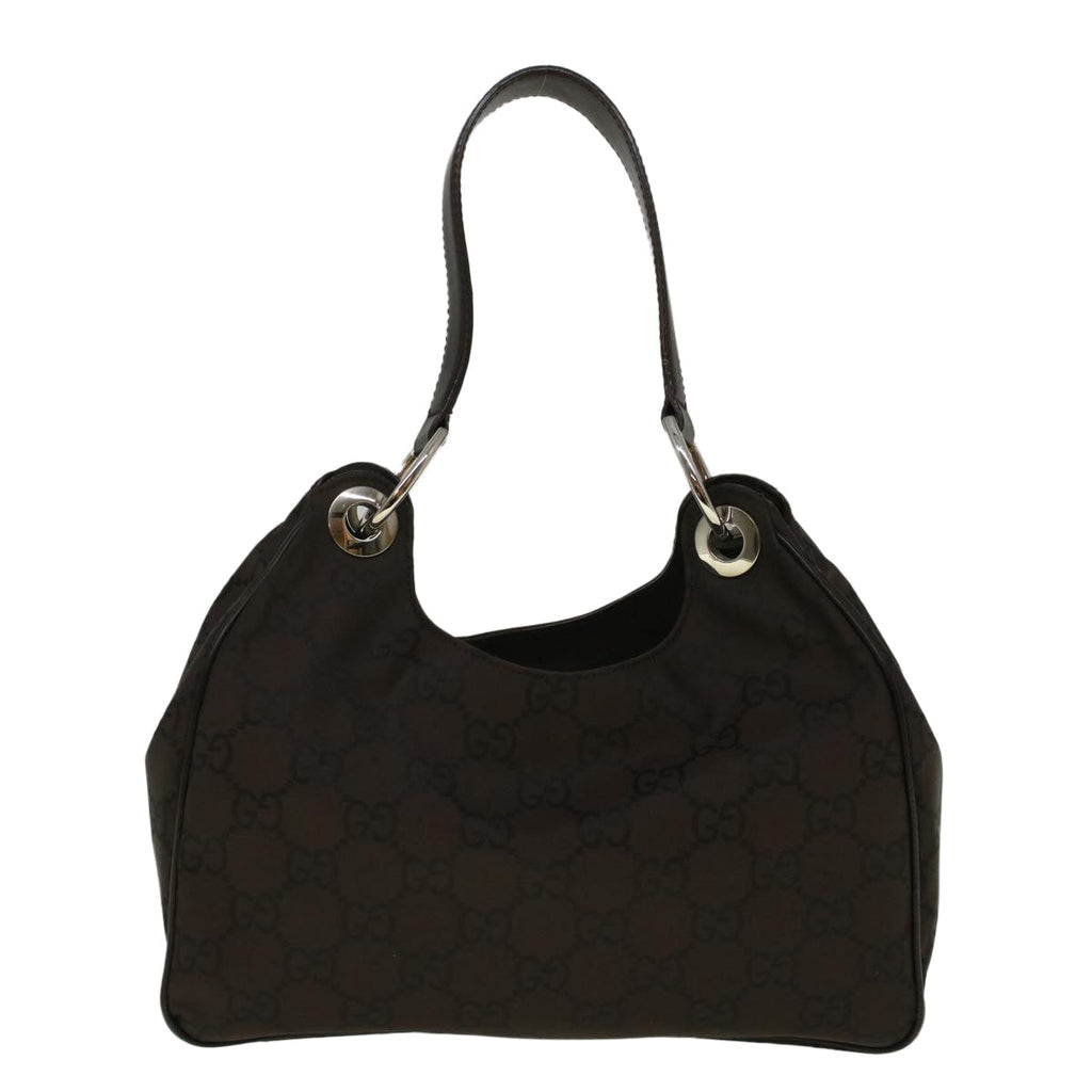 GUCCI GG Canvas Shoulder Bag Brown 257265 hk914