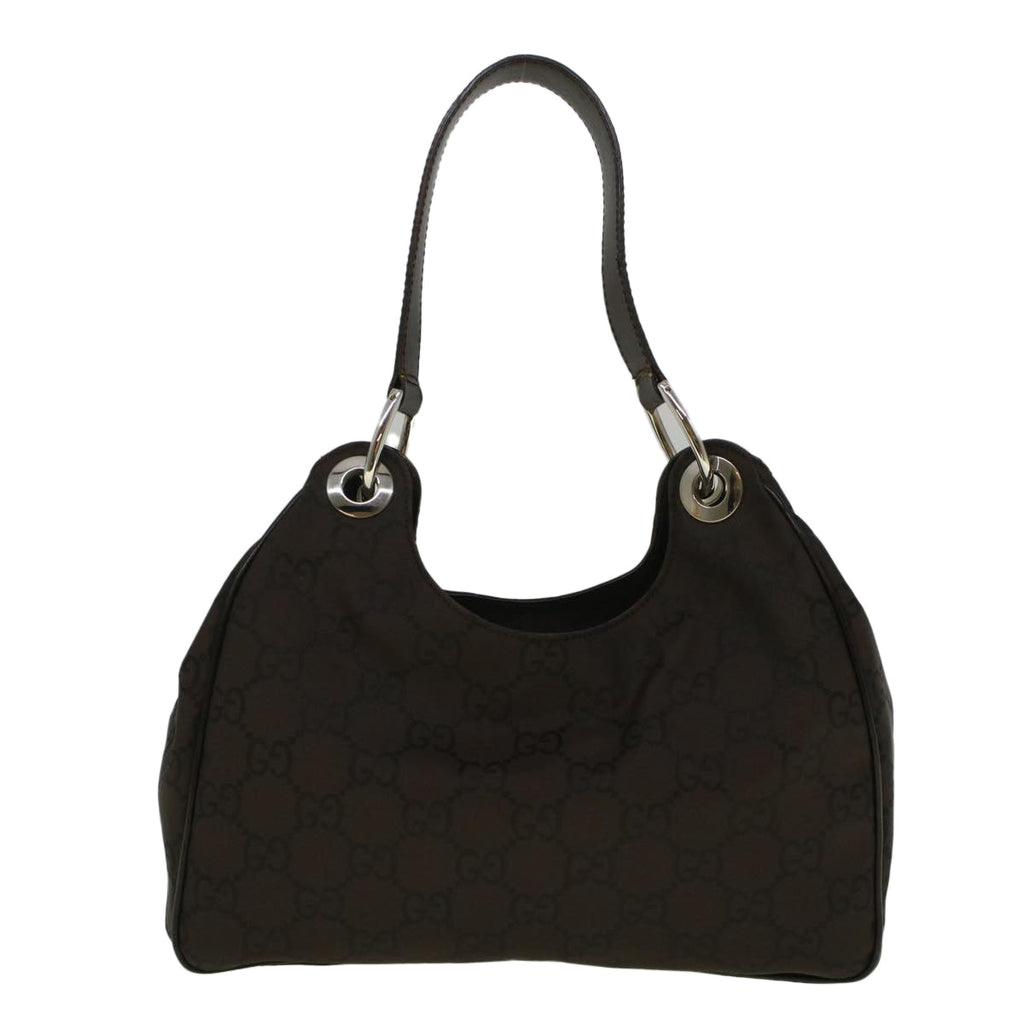 GUCCI GG Canvas Shoulder Bag Brown 257265 hk914