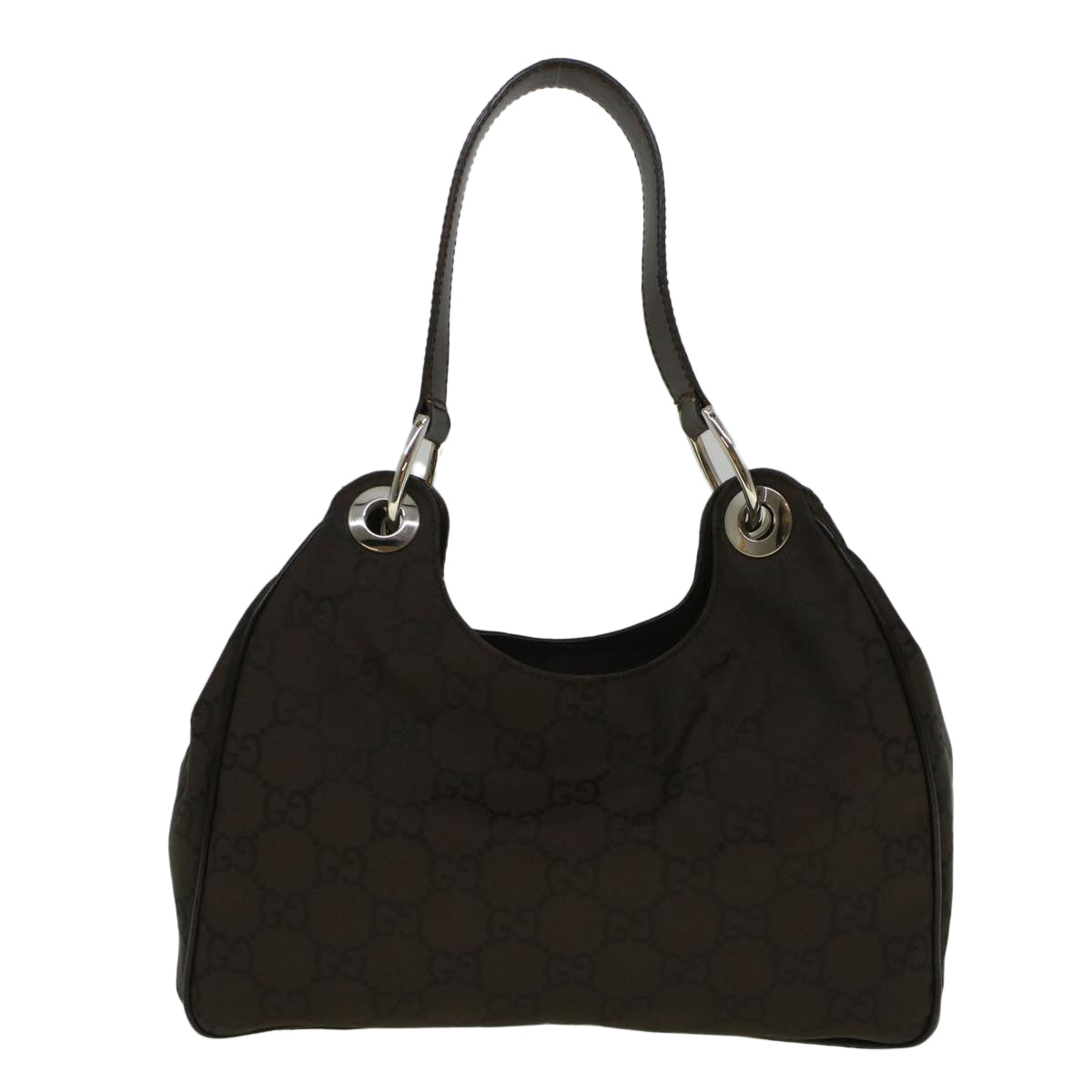 GUCCI GG Canvas Shoulder Bag Brown 257265 hk914