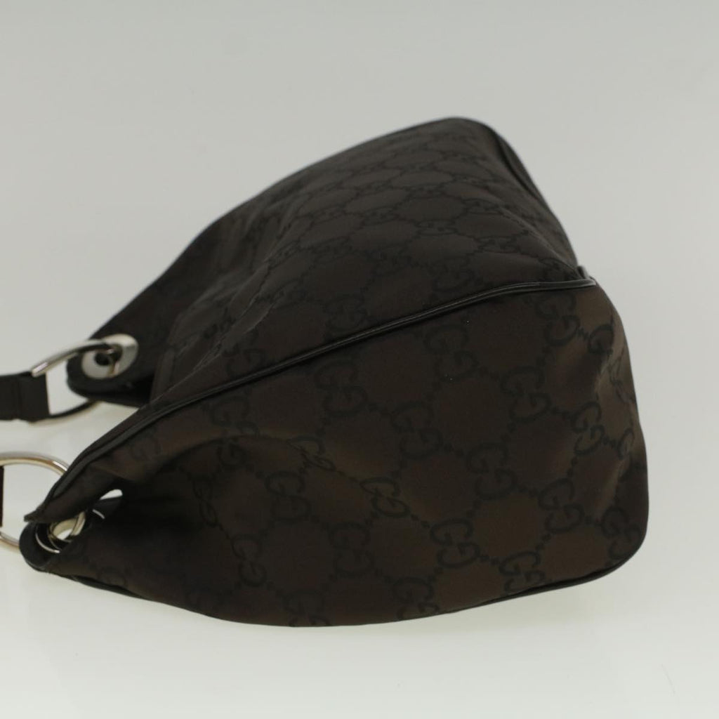 GUCCI GG Canvas Shoulder Bag Brown 257265 hk914