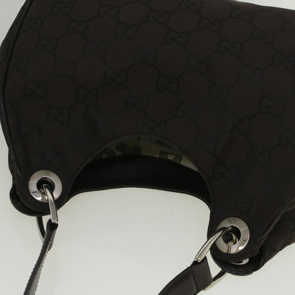 GUCCI GG Canvas Shoulder Bag Brown 257265 hk914