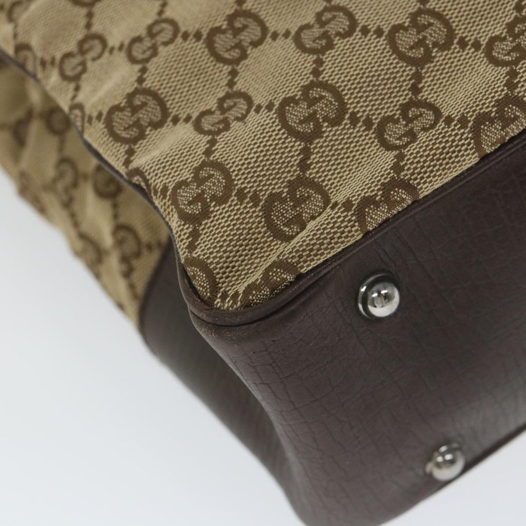 GUCCI GG Canvas Bamboo Tote Bag Beige 112530 hk915