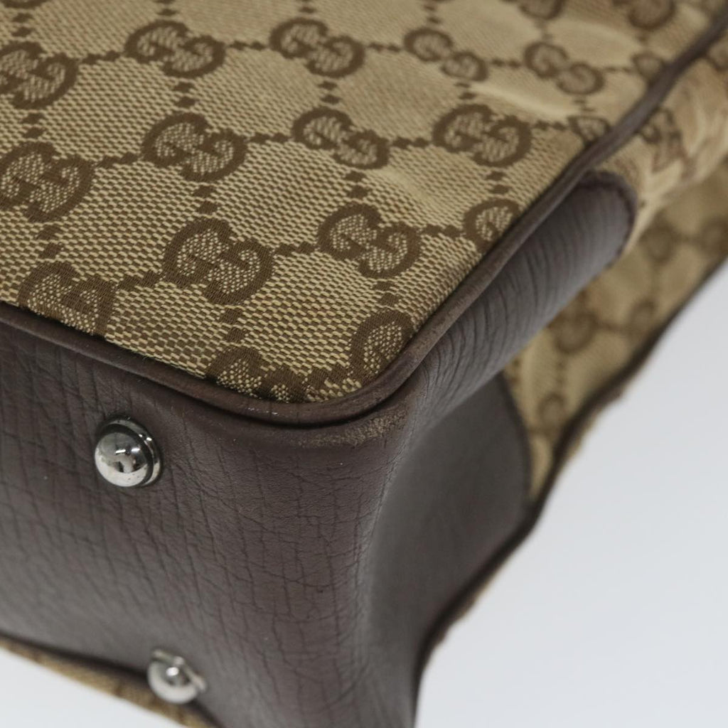 GUCCI GG Canvas Bamboo Tote Bag Beige 112530 hk915