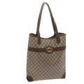 GUCCI GG Supreme Web Sherry Line Tote Bag Beige Red 002 123 0131 hk935