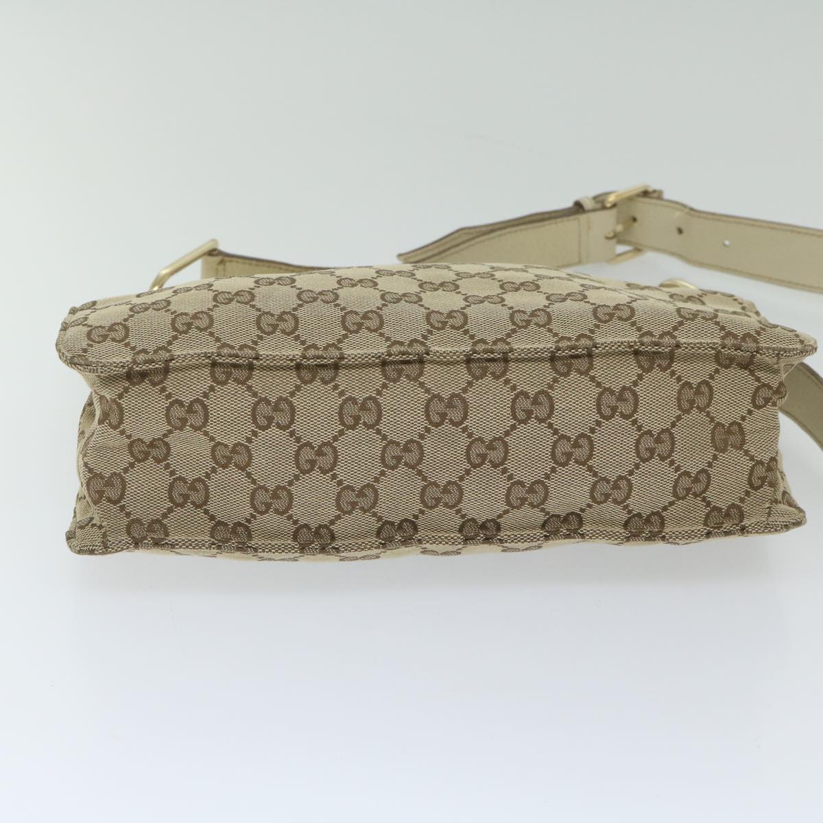 GUCCI GG Canvas Shoulder Bag Beige 120841 hk939