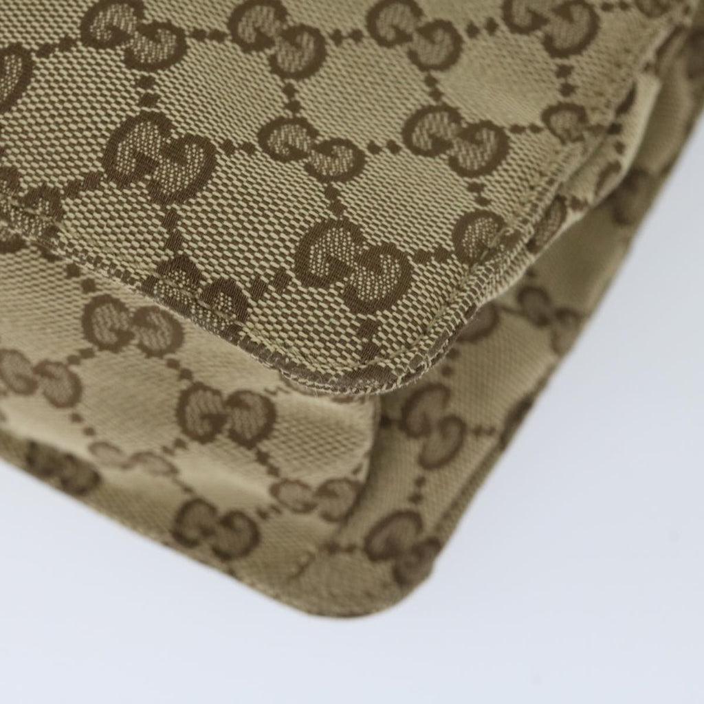 GUCCI GG Canvas Shoulder Bag Beige 120841 hk939