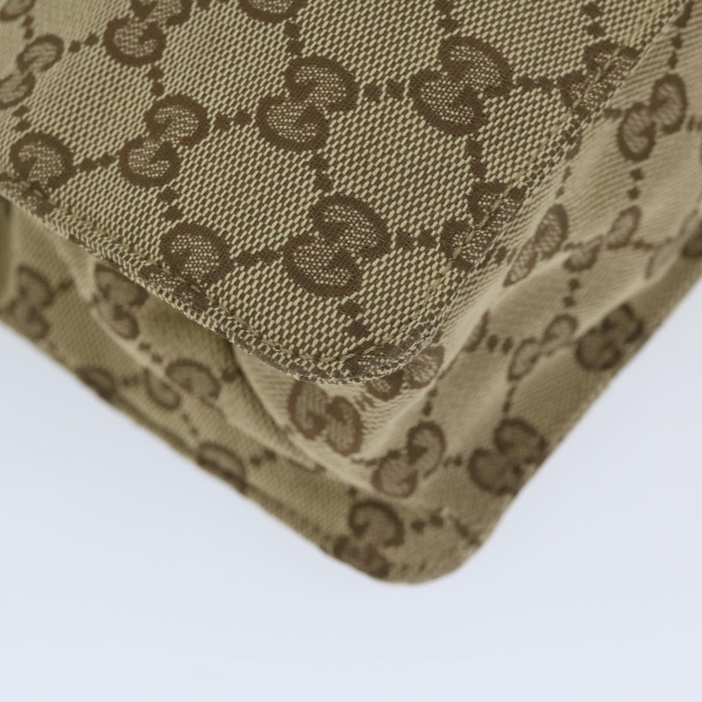 GUCCI GG Canvas Shoulder Bag Beige 120841 hk939