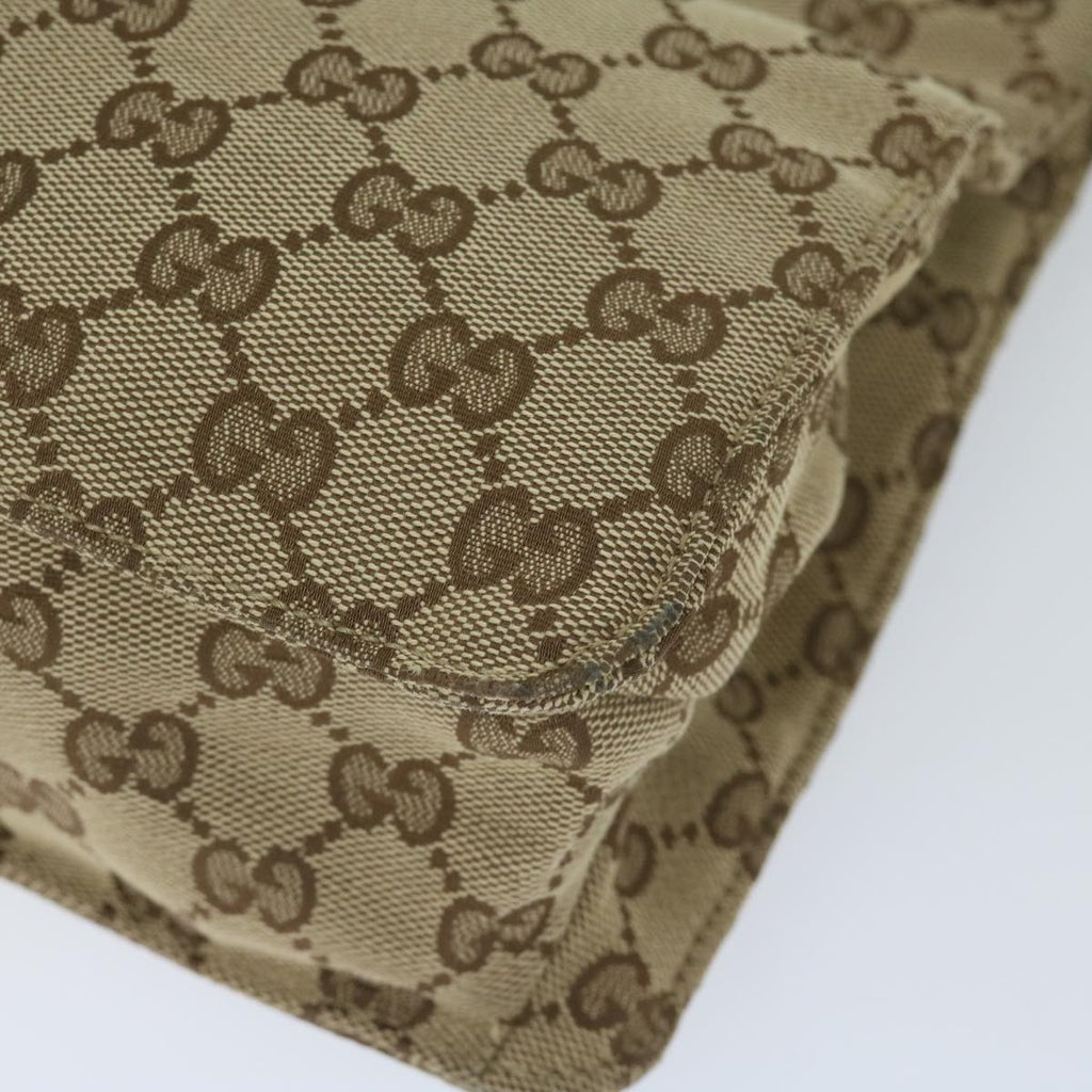GUCCI GG Canvas Shoulder Bag Beige 120841 hk939