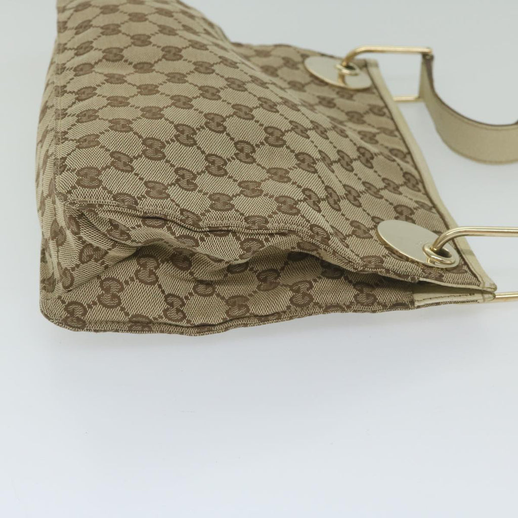 GUCCI GG Canvas Shoulder Bag Beige 120841 hk939