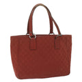 GUCCI GG Canvas Tote Bag Red 113017 hk950