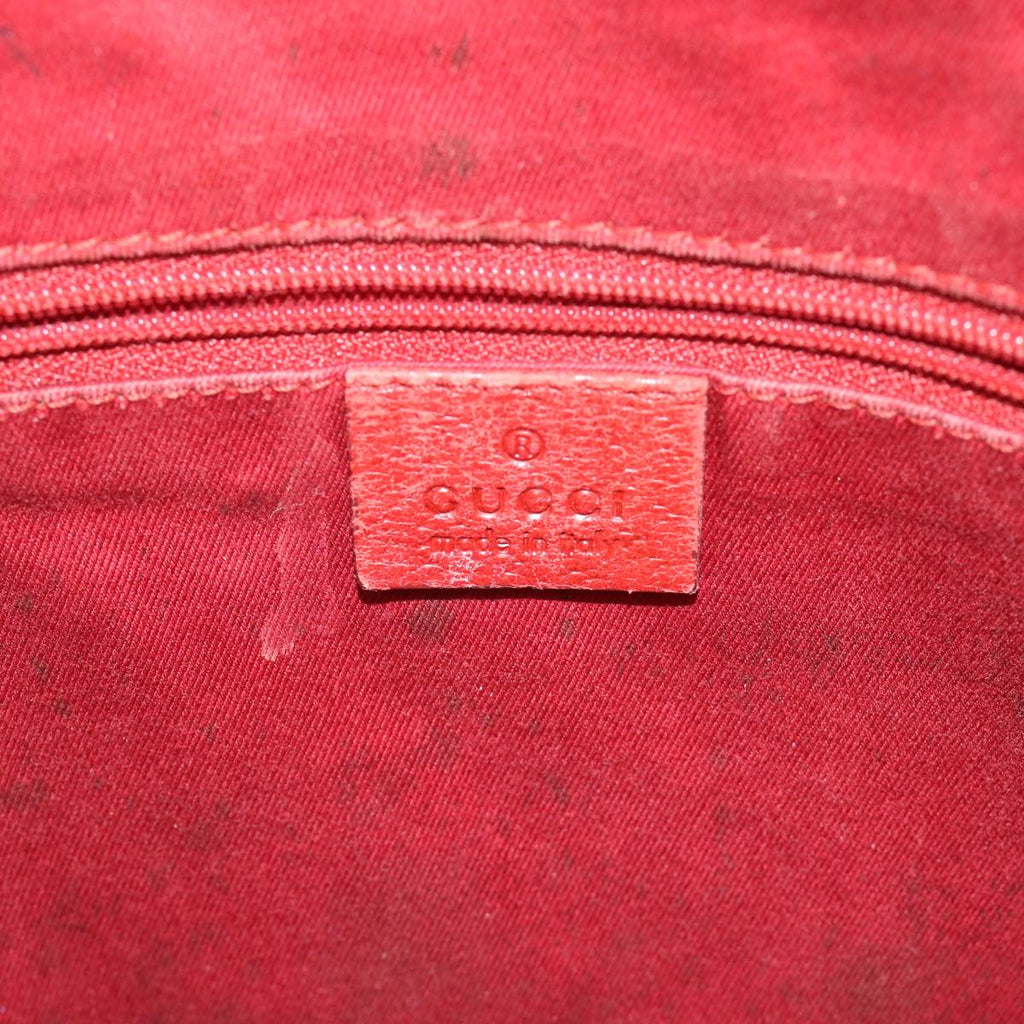 GUCCI GG Canvas Tote Bag Red 113017 hk950