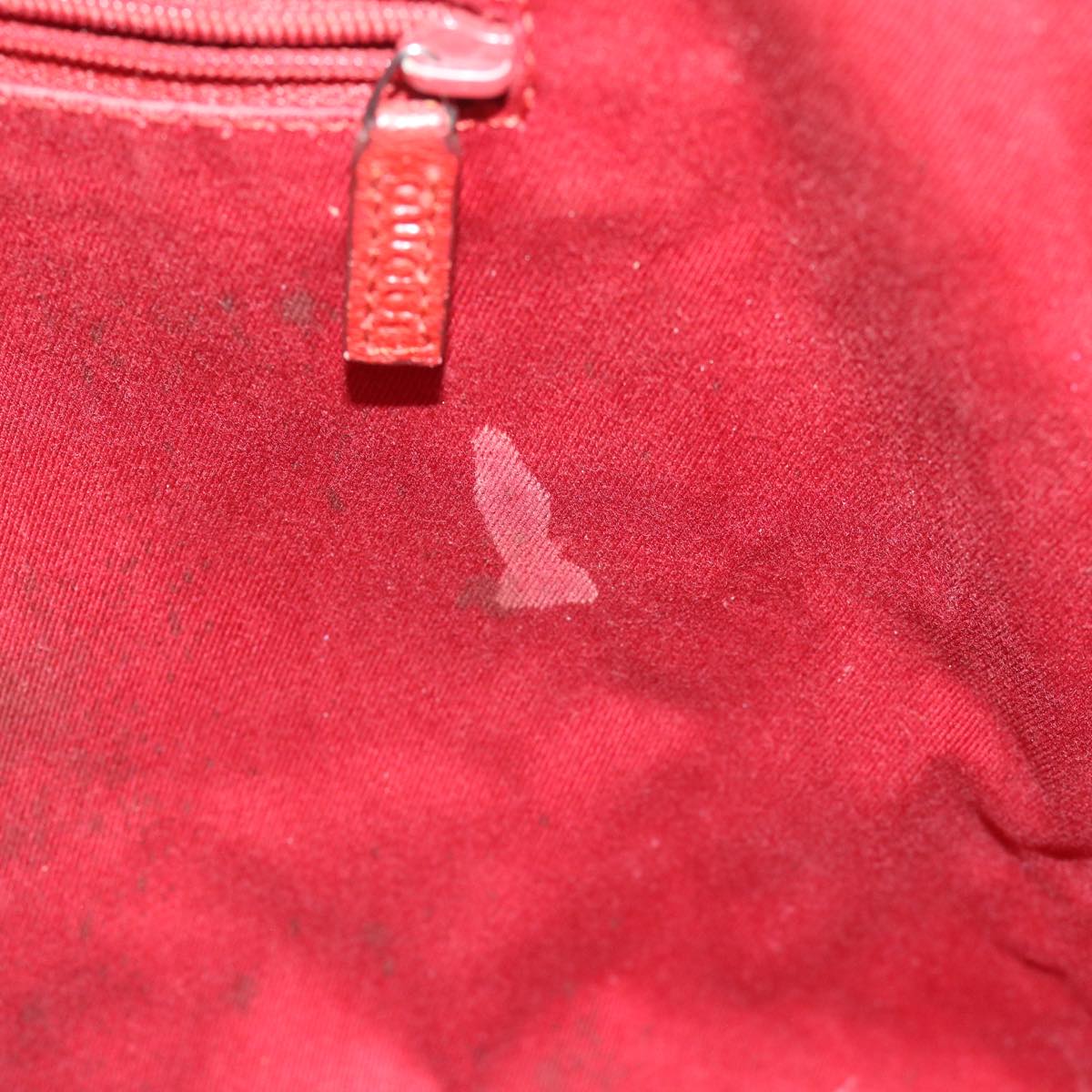 GUCCI GG Canvas Tote Bag Red 113017 hk950