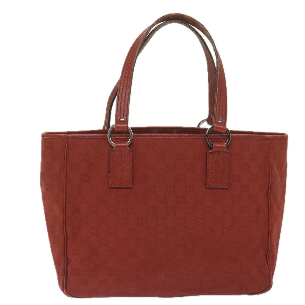 GUCCI GG Canvas Tote Bag Red 113017 hk950