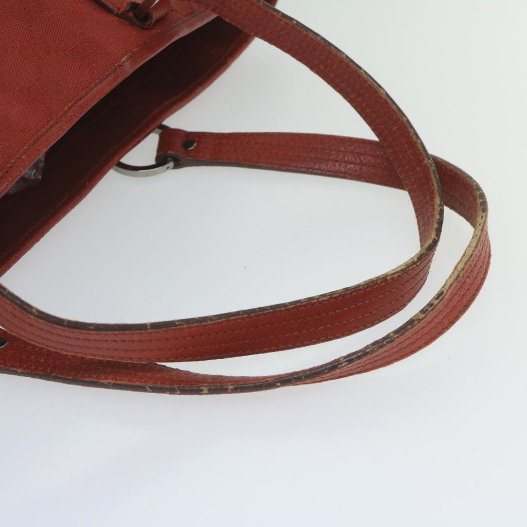 GUCCI GG Canvas Tote Bag Red 113017 hk950