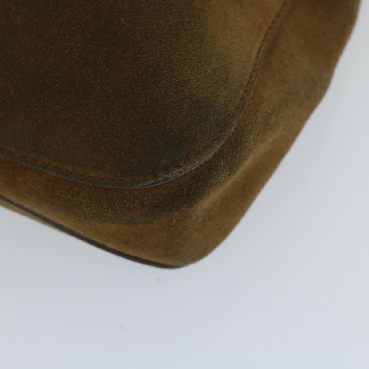 GUCCI Shoulder Bag Suede Brown 101975 hk955