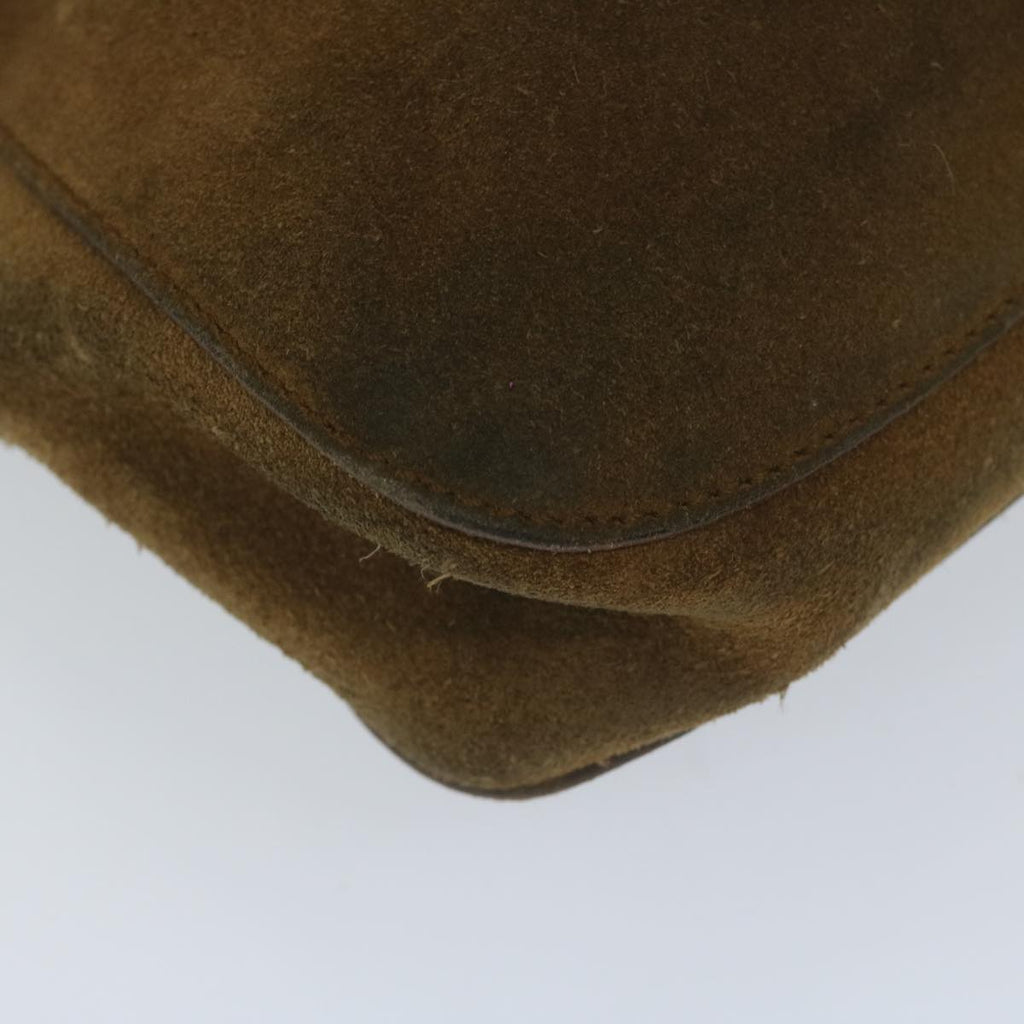 GUCCI Shoulder Bag Suede Brown 101975 hk955