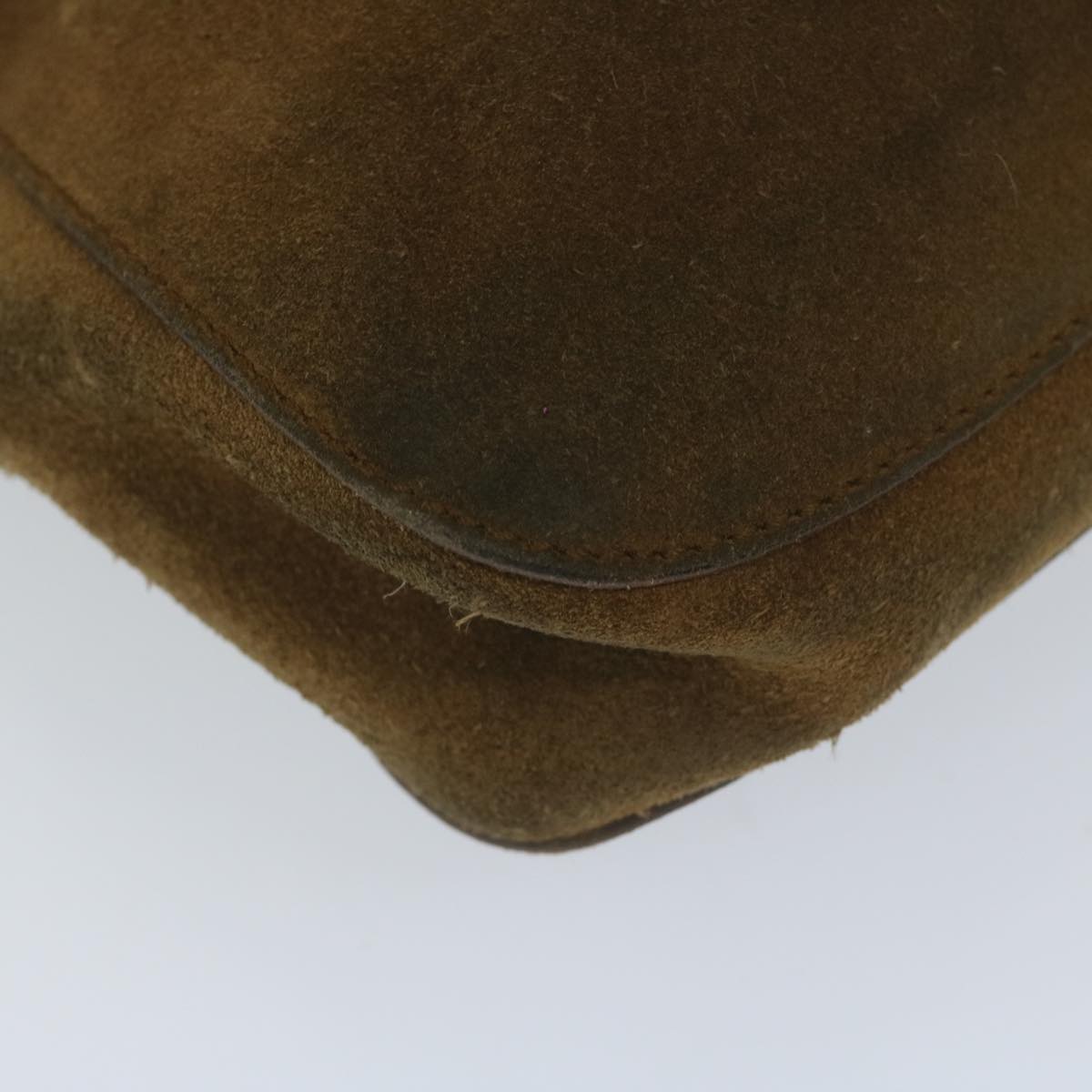GUCCI Shoulder Bag Suede Brown 101975 hk955