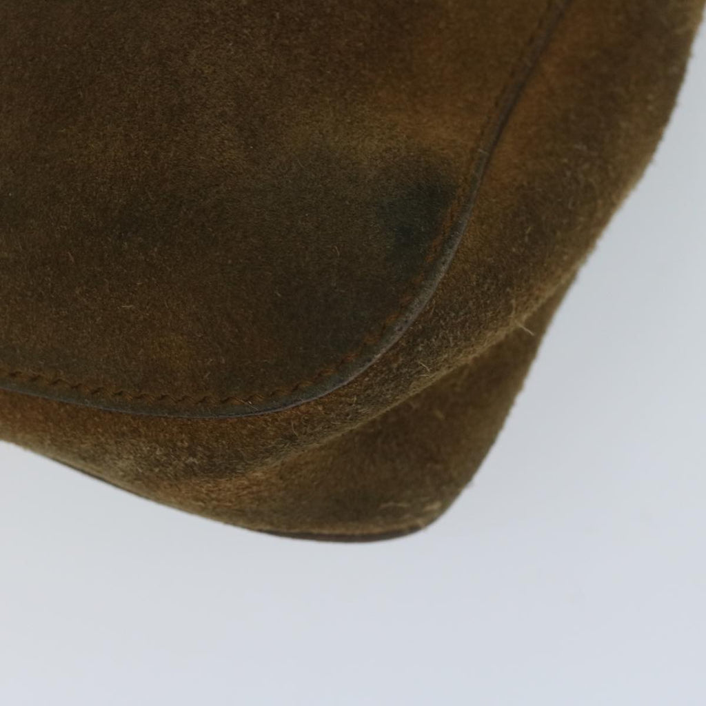 GUCCI Shoulder Bag Suede Brown 101975 hk955
