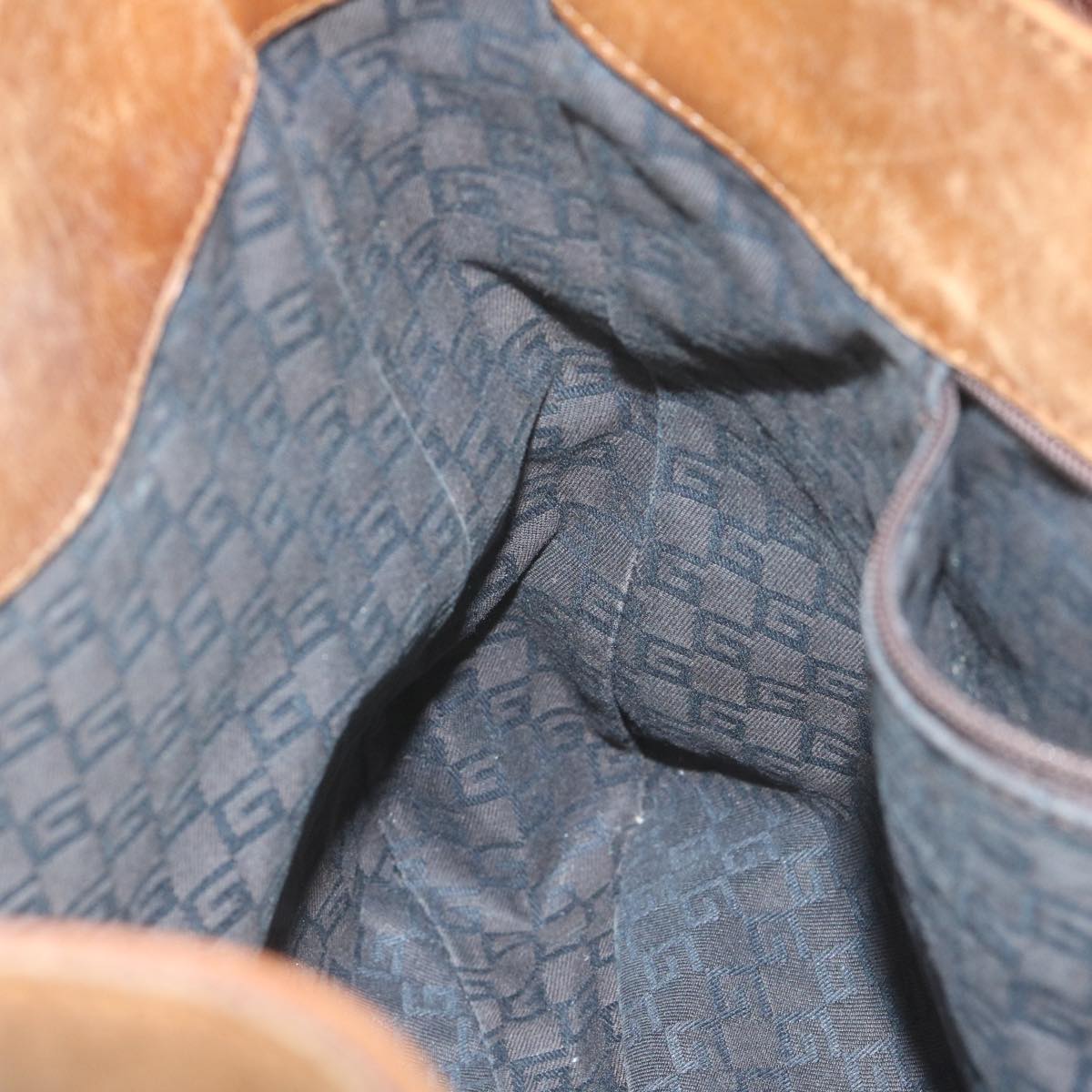 GUCCI Shoulder Bag Suede Brown 101975 hk955
