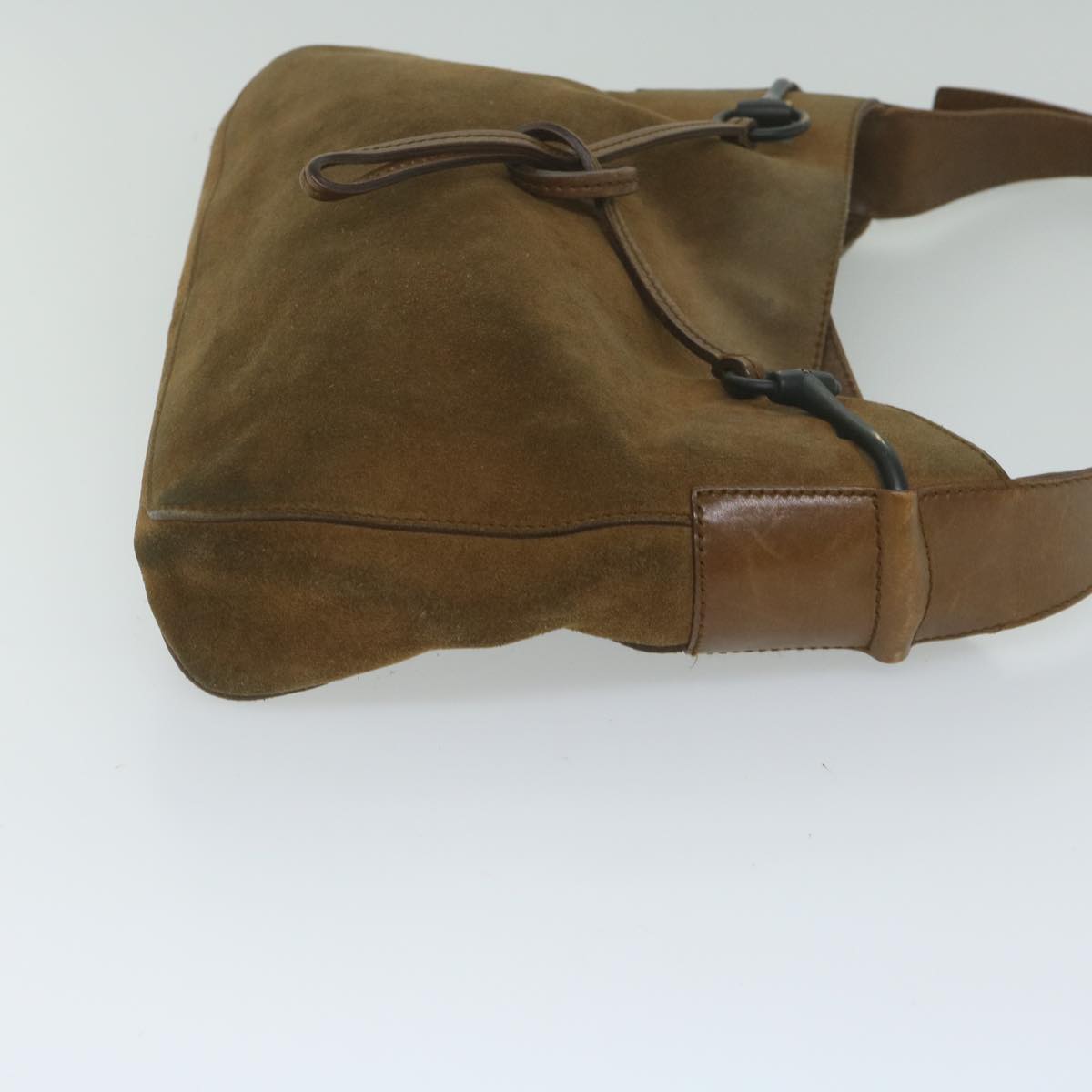 GUCCI Shoulder Bag Suede Brown 101975 hk955