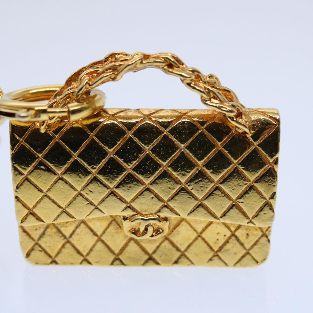 CHANEL Necklace Gold Tone CC hk964