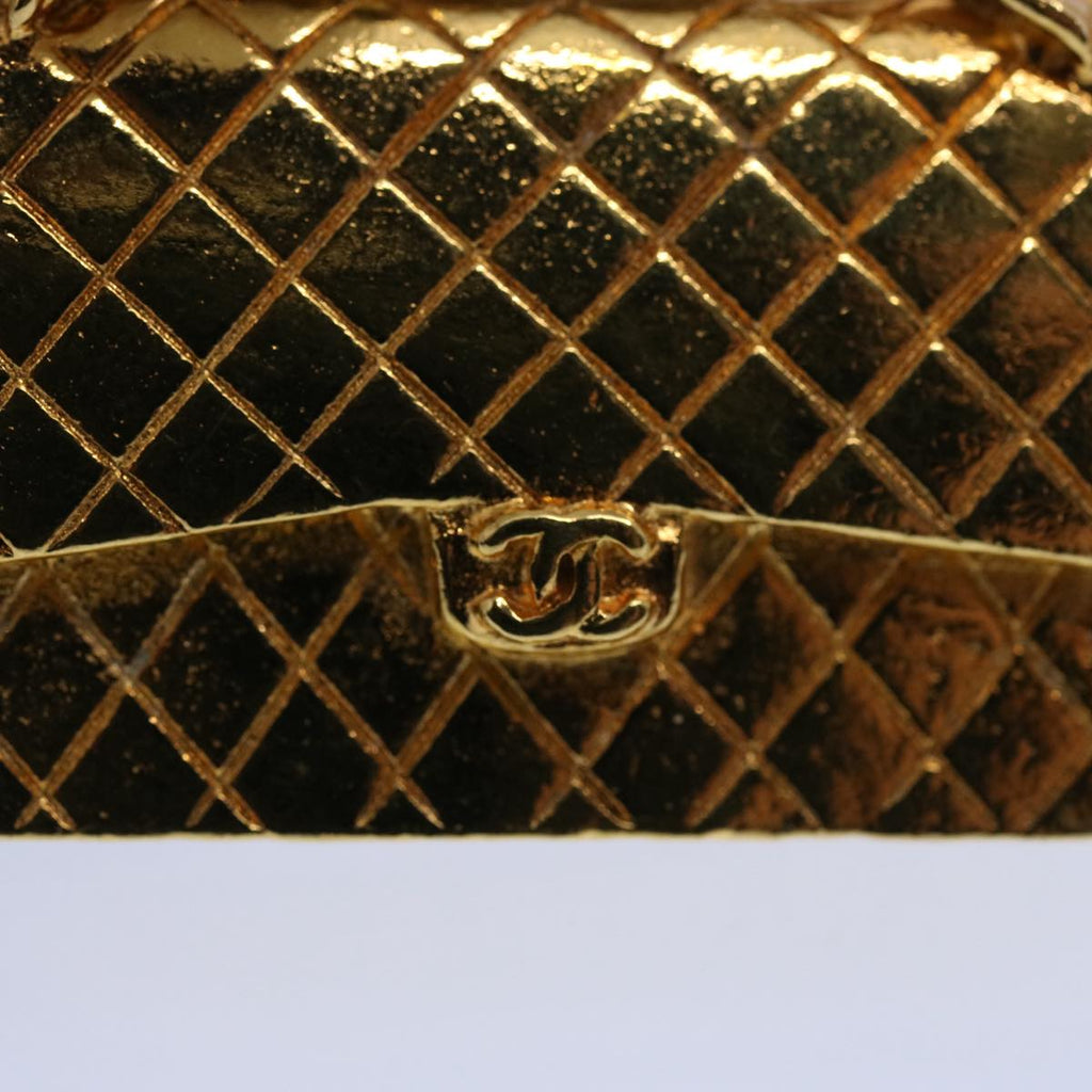 CHANEL Necklace Gold Tone CC hk964